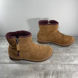 Sorel NL2189 Meadow Zip Elk Women’s Waterproof Brown Suede Booties Boots Size 11